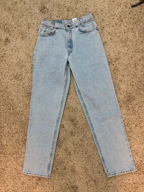 Vintage Levis 550 Jeans W29 L30 Relaxed Fit Tapered Light Wash Orange Tab 90s